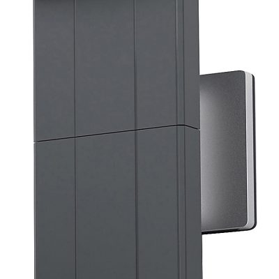 DURABLE® TABLET HOLDER Wall Mount - Fits most 7"-13" Tablets, 360 Degrees Rotation with Anti-Theft Device, Silver/Charcoal