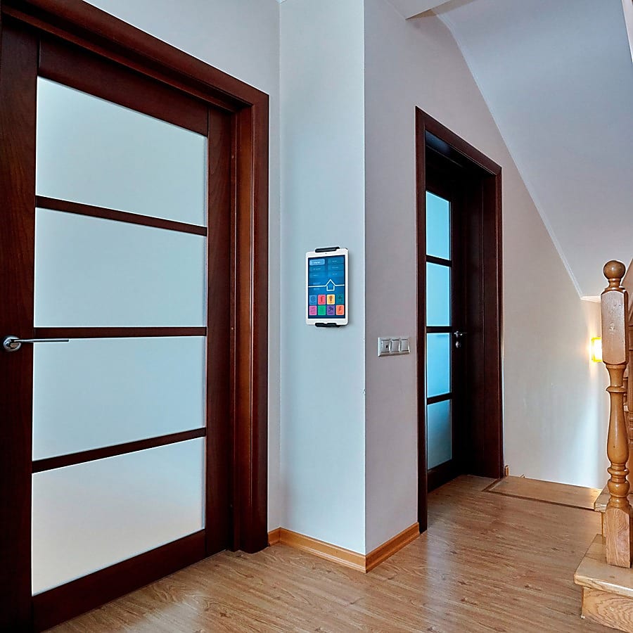 DURABLE® TABLET HOLDER Wall Mount - Fits most 7"-13" Tablets, 360 Degrees Rotation with Anti-Theft Device, Silver/Charcoal - Image 8