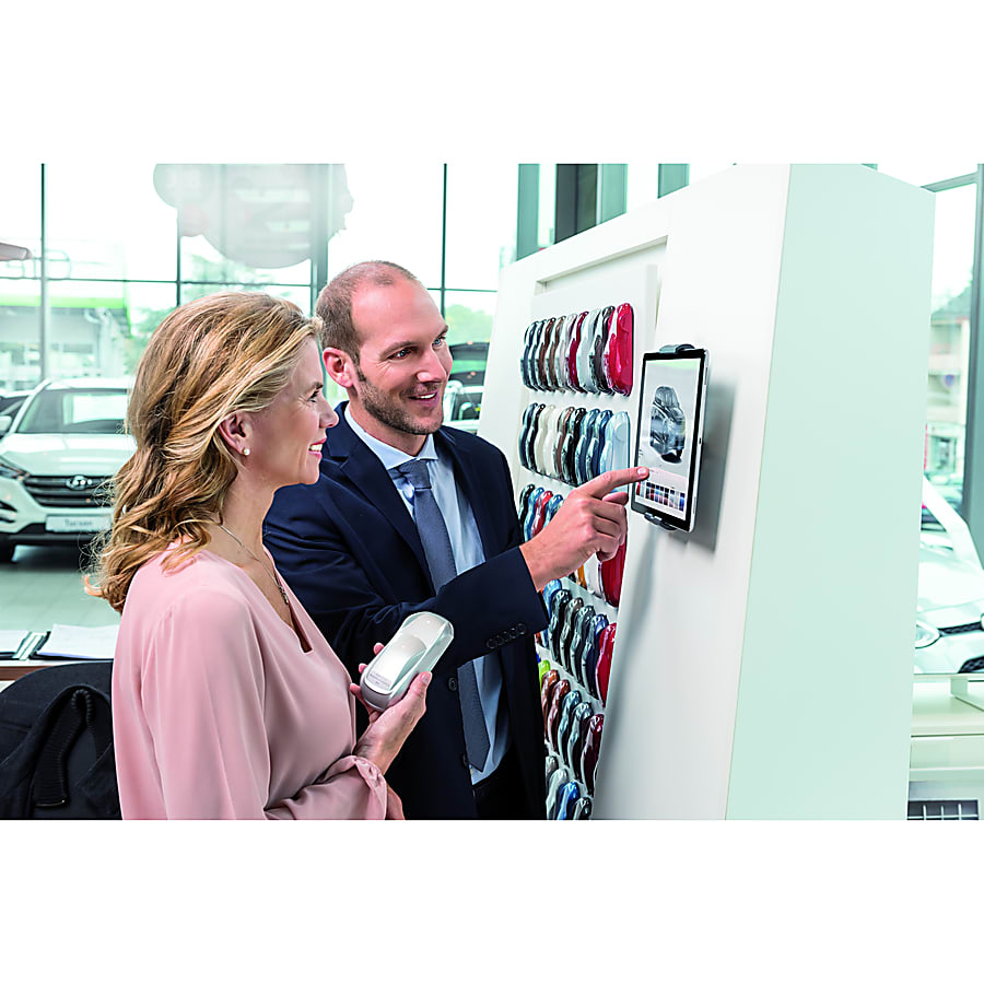 DURABLE® TABLET HOLDER Wall Mount - Fits most 7"-13" Tablets, 360 Degrees Rotation with Anti-Theft Device, Silver/Charcoal - Image 10