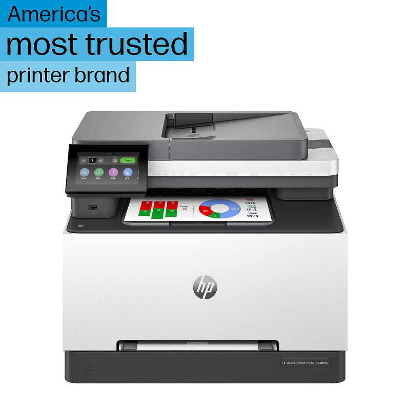 HP Color LaserJet Pro MFP 3301fdw Wireless Laser Color Printer - Image 2