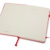 Moleskine Classic Hard Cover Notebook, 5” x 8-1/4”, Ruled, 240 Pages, Red - Image 3