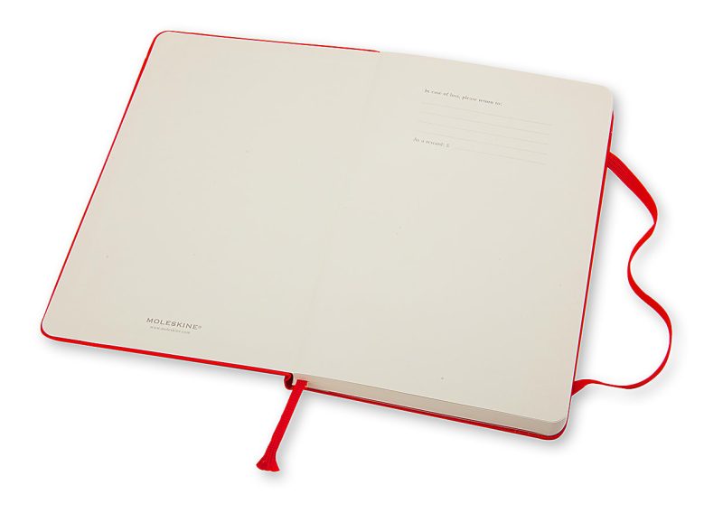 Moleskine Classic Hard Cover Notebook, 5” x 8-1/4”, Ruled, 240 Pages, Red - Image 3