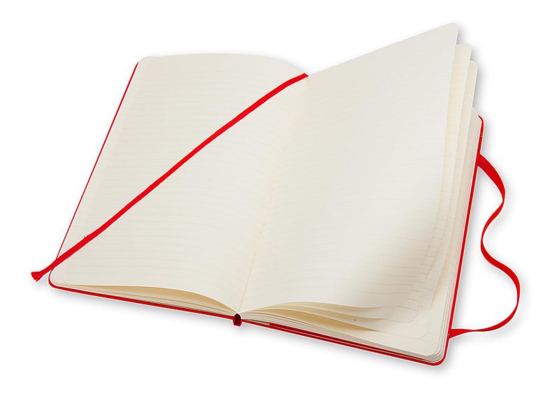 Moleskine Classic Hard Cover Notebook, 5” x 8-1/4”, Ruled, 240 Pages, Red - Image 4