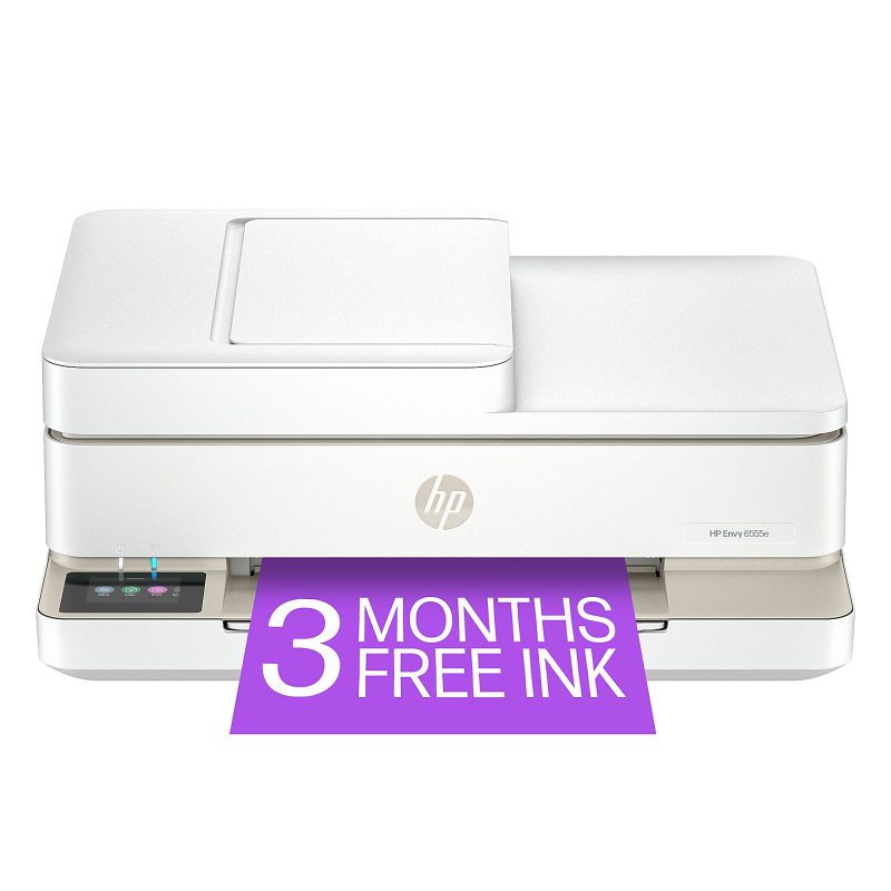 HP Envy 6555e Wireless All-in-One Color Inkjet Printer, Print, scan, copy, Duplex printing best for home, 3 months of free ink (714N5A) - Image 2