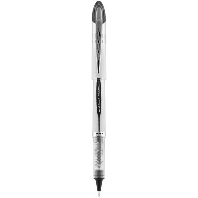 uni-ball® Vision™ Elite™ Liquid Ink Rollerball Pens, Bold Point, 0.8 mm, White Barrel, Black Ink, Pack Of 12 - Black,1