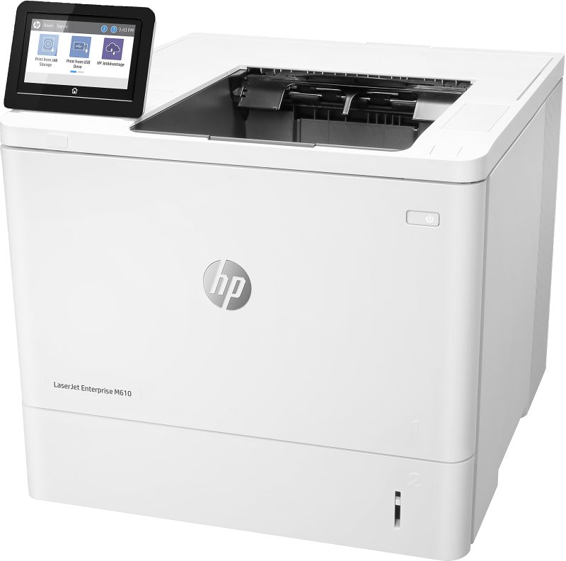 HP LaserJet Enterprise M610dn Laser Monochrome Printer - Image 3
