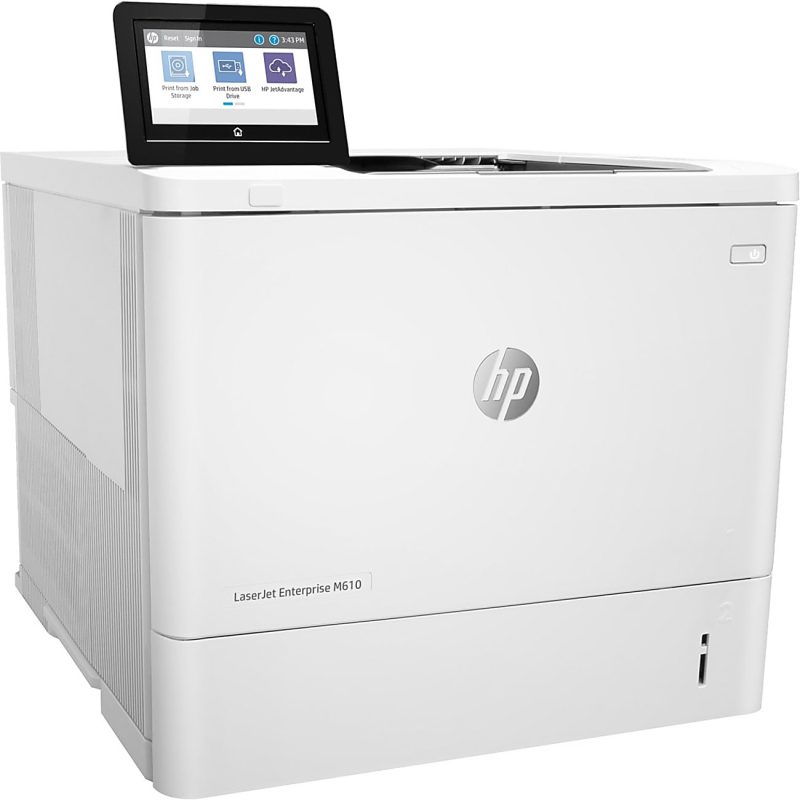HP LaserJet Enterprise M610dn Laser Monochrome Printer - Image 5