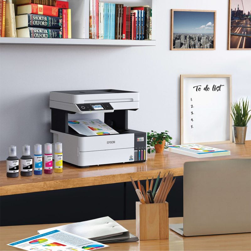 Epson® EcoTank® Pro ET-5170 C11CJ88201 InkJet All-In-One SuperTank Color Printer - Image 6