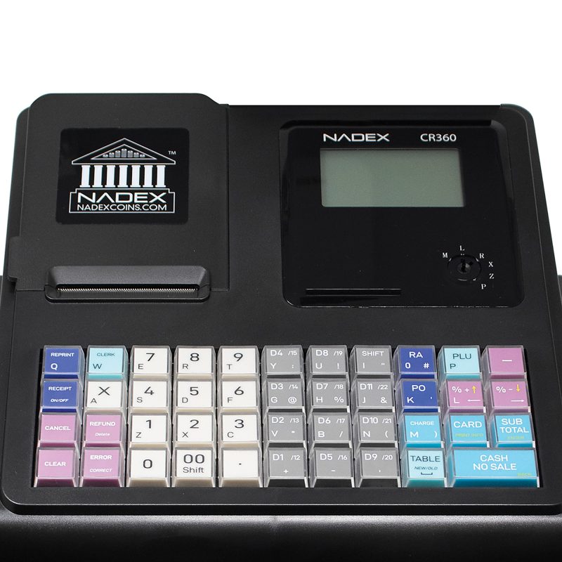 Nadex Coins Thermal-Print Electronic Cash Register, Black, NWHNXTE1376 - Image 3