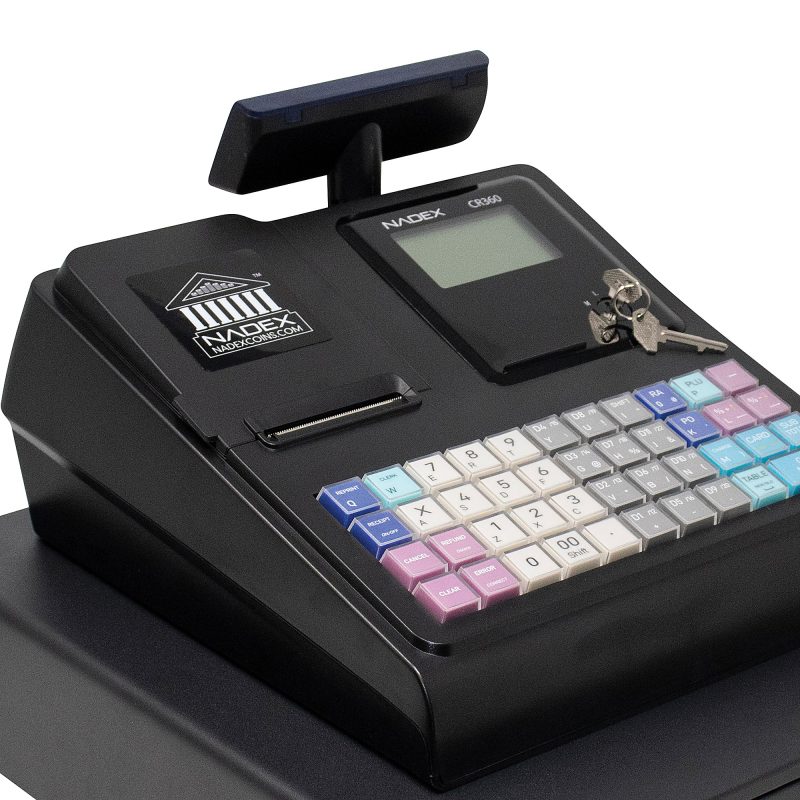 Nadex Coins Thermal-Print Electronic Cash Register, Black, NWHNXTE1376 - Image 4