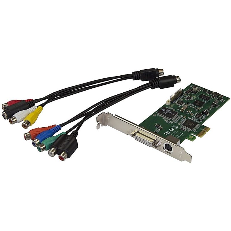 StarTech.com PCIe Video Capture Card - Internal Capture Card - HDMI, VGA, DVI, and Component - 1080P at 60 FPS - Functions: Video Capturing, Video Recording, Video Encoding - PCI Express x1 - 1920 x 1080 - NTSC, PAL-M, PAL60, PAL - MPEG-4, H.264 - Image 3
