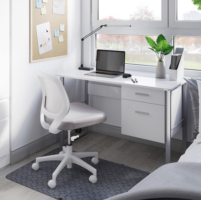 Realspace® Halton 48"W Computer Desk, White - Image 3