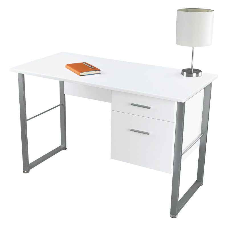 Realspace® Halton 48"W Computer Desk, White - Image 4