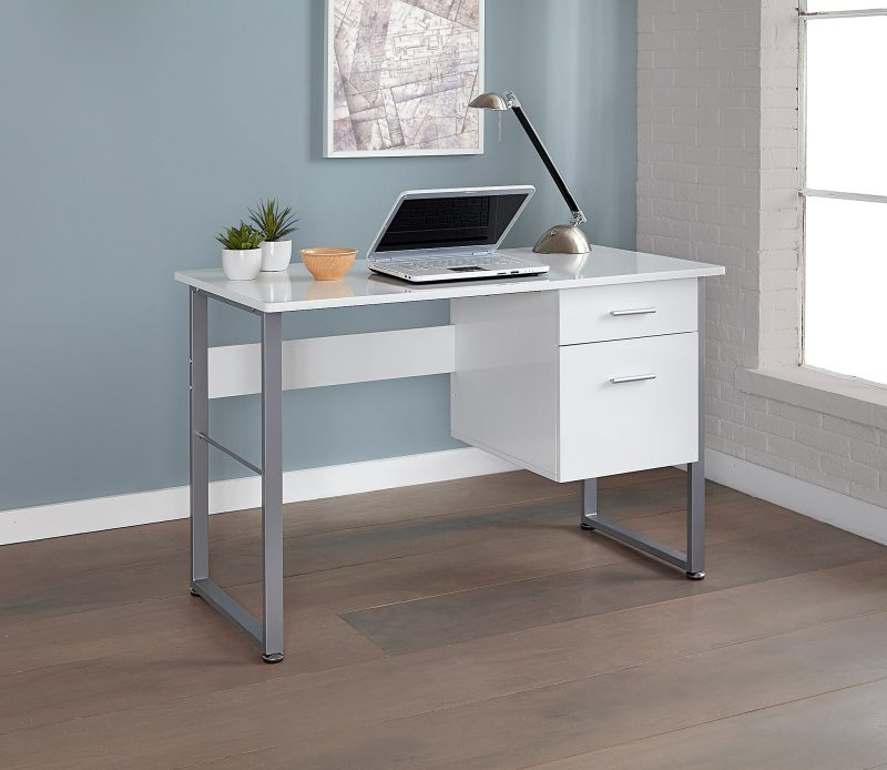 Realspace® Halton 48"W Computer Desk, White - Image 6