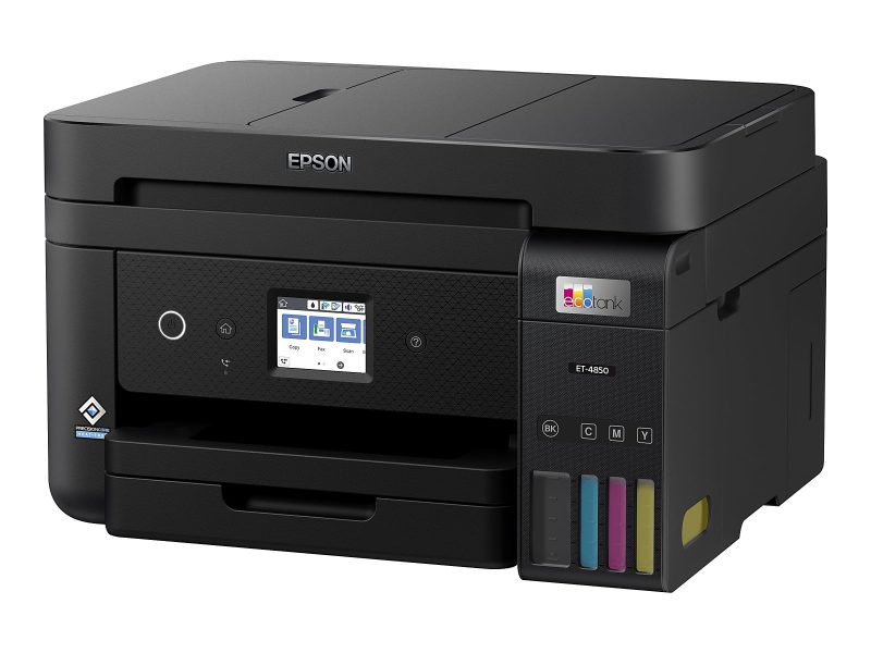 Epson EcoTank ET-4850 All-in-One Supertank Printer - Multifunction printer - color - ink-jet - refillable - 8.5 in x 14 in (original) - A4/Legal (media) - up to 11 ppm (copying - Image 9