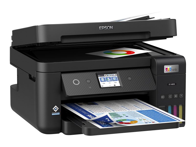 Epson EcoTank ET-4850 All-in-One Supertank Printer - Multifunction printer - color - ink-jet - refillable - 8.5 in x 14 in (original) - A4/Legal (media) - up to 11 ppm (copying - Image 10