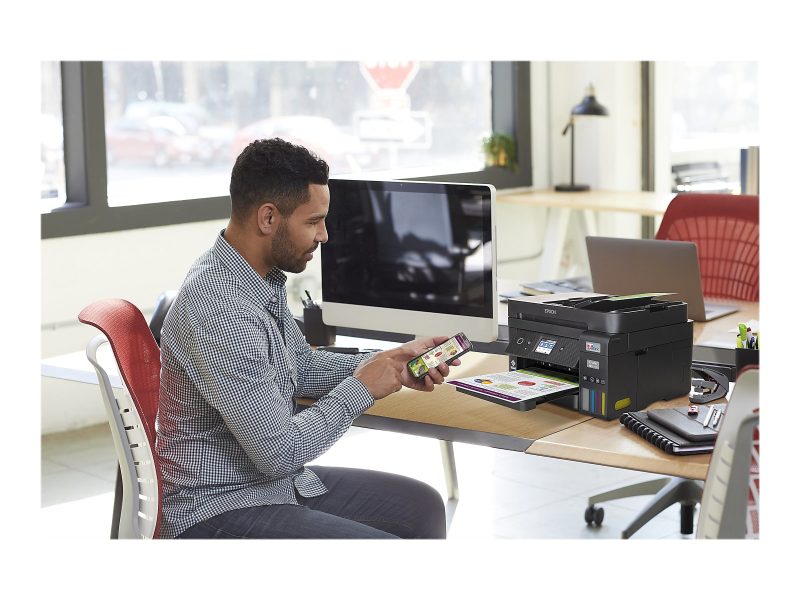 Epson EcoTank ET-4850 All-in-One Supertank Printer - Multifunction printer - color - ink-jet - refillable - 8.5 in x 14 in (original) - A4/Legal (media) - up to 11 ppm (copying - Image 11