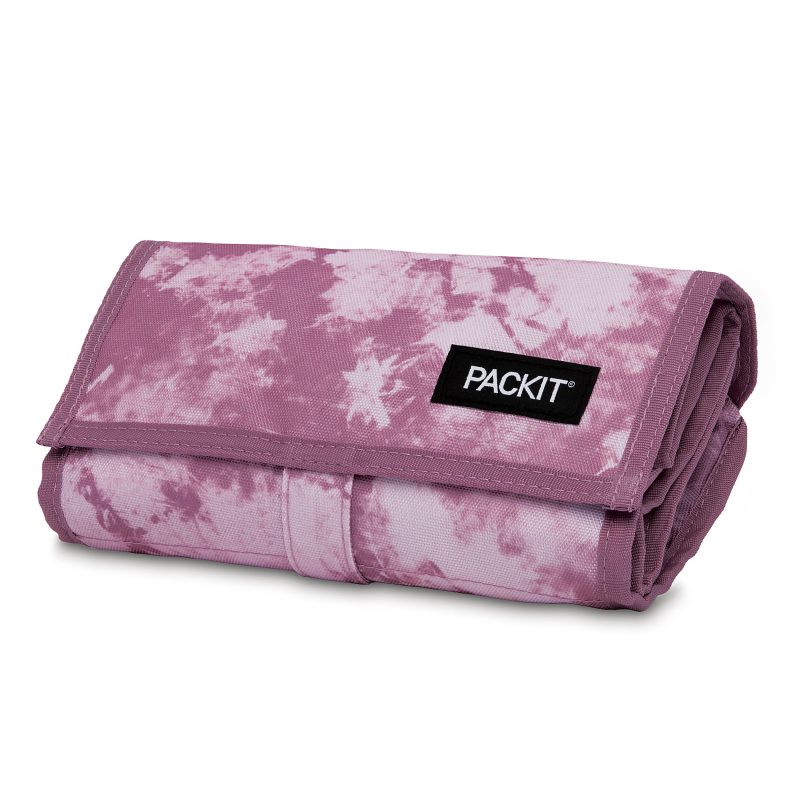 PackIt® Freezable Lunch Bag, 10”H x 8-1/2”W x 2-1/4”D, Mulberry Tie Dye - Image 2