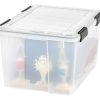 IRIS® Weathertight® Storage Container, 46 Quarts, 11 4/5" x 15 4/5" x 19 7/10", Clear - Image 2