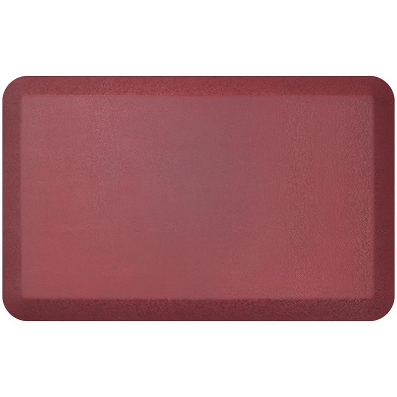 GelPro NewLife Designer Comfort Leather Grain Anti-Fatigue Floor Mat, 20" x 32", Cranberry