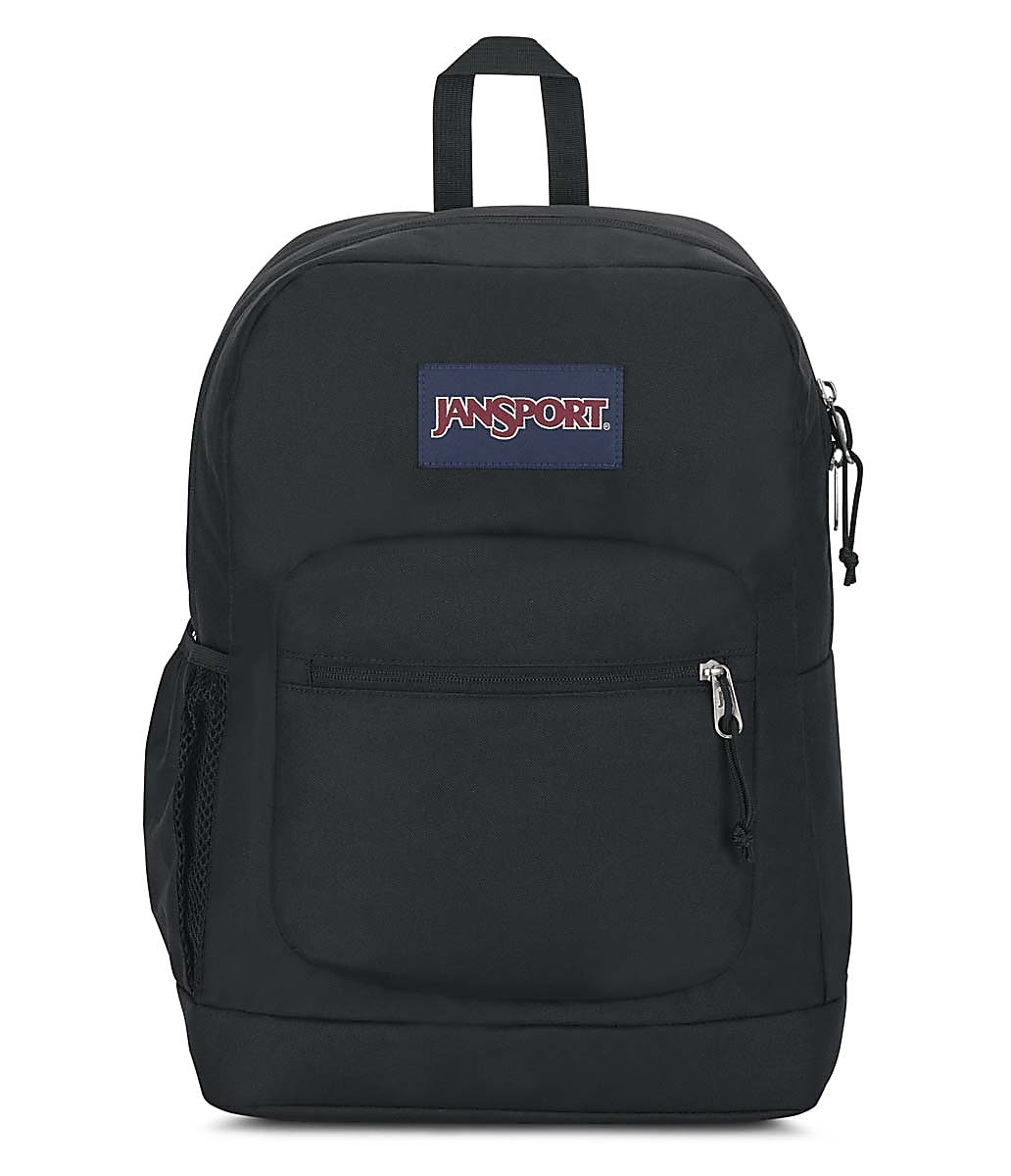 Jansport Cross Town Plus Backpack With 15" Laptop Pocket, 100% Recycled, Black