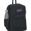 Jansport Cross Town Plus Backpack With 15" Laptop Pocket, 100% Recycled, Black - Image 2