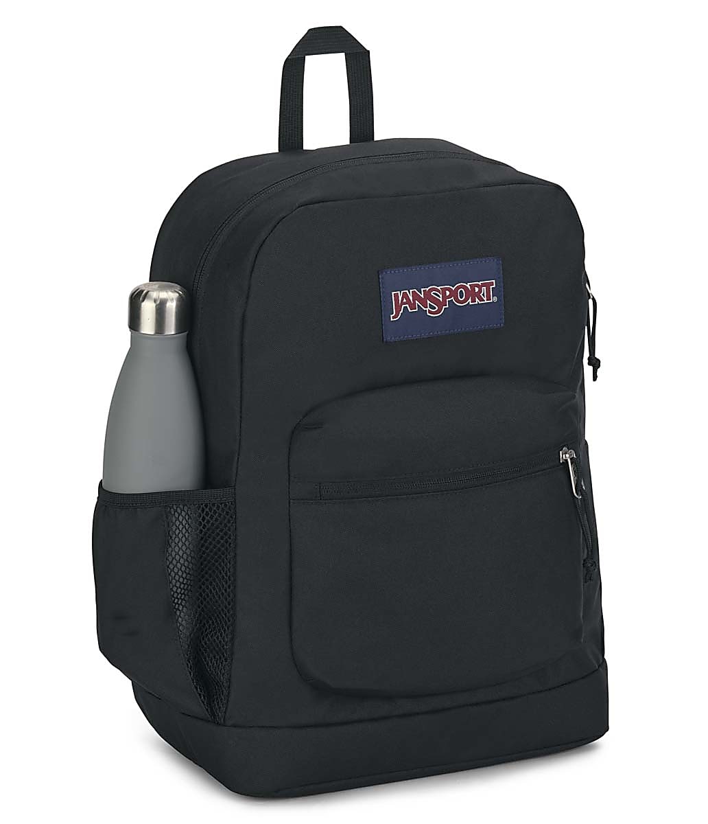 Jansport Cross Town Plus Backpack With 15" Laptop Pocket, 100% Recycled, Black - Image 2