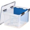 Iris® WeatherPro Storage File Box, Letter/Legal Size, 10 9/10" x 14 1/2" x 17 7/8", Clear - Image 5