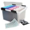 Iris® WeatherPro Storage File Box, Letter/Legal Size, 10 9/10" x 14 1/2" x 17 7/8", Clear - Image 11
