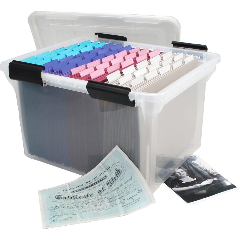 Iris® WeatherPro Storage File Box, Letter/Legal Size, 10 9/10" x 14 1/2" x 17 7/8", Clear - Image 11