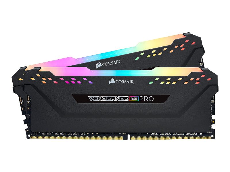 CORSAIR Vengeance RGB PRO - DDR4 - kit - 16 GB: 2 x 8 GB - DIMM 288-pin - 3200 MHz / PC4-25600 - CL16 - 1.35 V - unbuffered - non-ECC - black