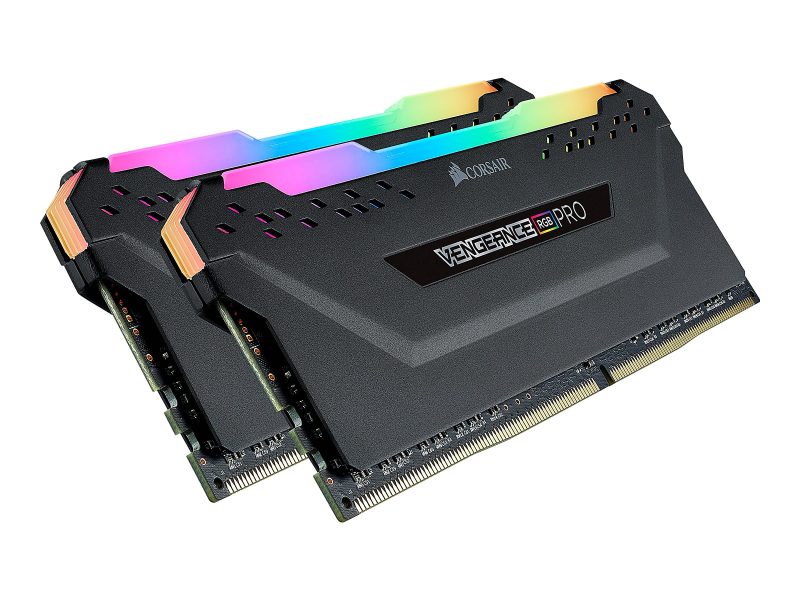 CORSAIR Vengeance RGB PRO - DDR4 - kit - 16 GB: 2 x 8 GB - DIMM 288-pin - 3200 MHz / PC4-25600 - CL16 - 1.35 V - unbuffered - non-ECC - black - Image 2