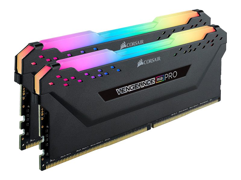 CORSAIR Vengeance RGB PRO - DDR4 - kit - 16 GB: 2 x 8 GB - DIMM 288-pin - 3200 MHz / PC4-25600 - CL16 - 1.35 V - unbuffered - non-ECC - black - Image 3