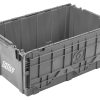 Office Depot® Brand Attached-Lid Storage Container, 12"H x 17"W, x 27"D, Gray - Image 3
