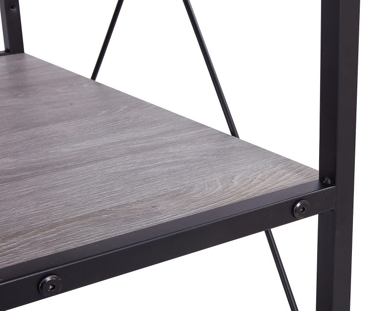 Realspace® Trazer 56"W Computer Desk With Storage Shelves, Gray - Image 9