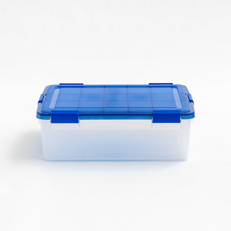 Iris Ultimate Weathertight Storage Boxes, 23-5/8”L x 20-1/16”W x 10-1/4”H, 41.2 Qt, Clear, Set Of 3 Boxes - Image 3