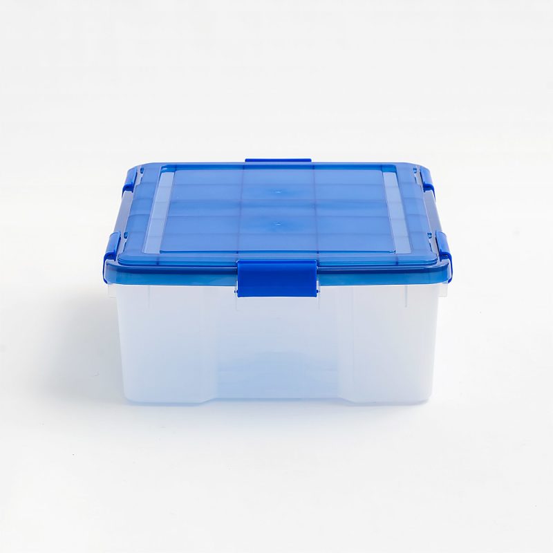 Iris Ultimate Weathertight Storage Boxes, 23-5/8”L x 20-1/16”W x 10-1/4”H, 41.2 Qt, Clear, Set Of 3 Boxes - Image 4