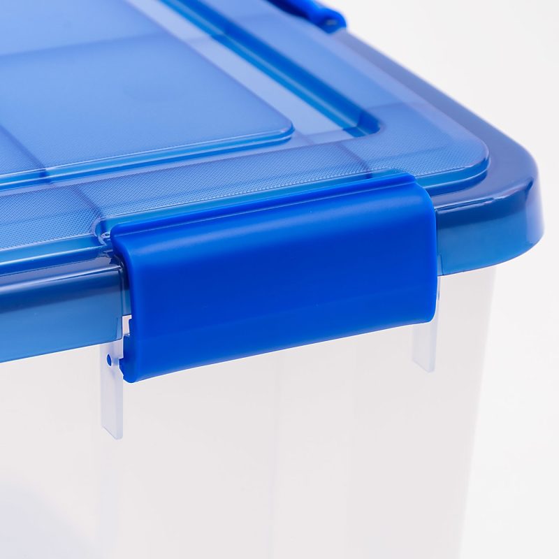 Iris Ultimate Weathertight Storage Boxes, 23-5/8”L x 20-1/16”W x 10-1/4”H, 41.2 Qt, Clear, Set Of 3 Boxes - Image 5