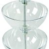 Azar Displays 3-Tier Bowl Display, 26-1/2"H x 12"W x 12"D, Clear