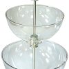 Azar Displays 3-Tier Bowl Display, 24"H x 12"W x 12"D, Clear