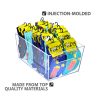 Azar Displays Tote Bins With Handles, Large, Clear, Pack Of 4 Bins - Image 4