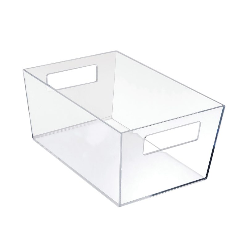 Azar Displays Tote Bins With Handles, X-Large, Clear, Pack Of 4 Bins - Image 2