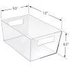 Azar Displays Tote Bins With Handles, X-Large, Clear, Pack Of 4 Bins - Image 3