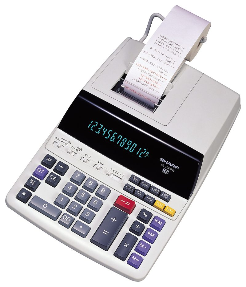 Sharp® EL-1197PIII Desktop Printing Calculator - Image 2