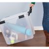 IRIS® Weathertight® Plastic Storage Container With Latch Lid, 18 3/4" x 17 3/4" x 23 5/8", Clear - Image 3