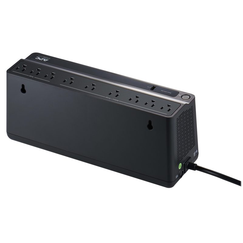 APC® Back-UPS 900 9-Outlet/1-USB Battery Backup And Surge Protector, BVN900M1, Black - Image 2