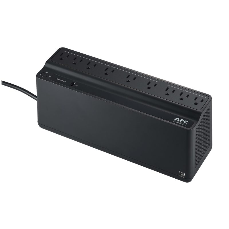 APC® Back-UPS 900 9-Outlet/1-USB Battery Backup And Surge Protector, BVN900M1, Black - Image 3