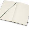 Moleskine Classic Hard Cover Notebook, Large, 5" x 8.25", Ruled, 240 Pages, Myrtle Green - Image 2