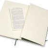 Moleskine Classic Hard Cover Notebook, Large, 5" x 8.25", Ruled, 240 Pages, Myrtle Green - Image 4