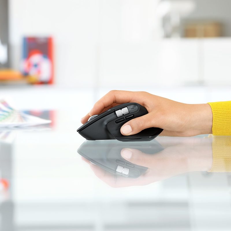 Logitech MX Master 3 Advanced Wireless Mouse, Ultrafast Scrolling, Use on Any Surface, Ergonomic, 4000 DPI, USB-C, Black - Image 5
